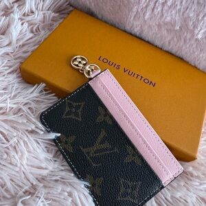 Louis Vuitton Monogram Pink and Black Card Holder